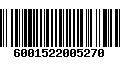 Código de Barras 6001522005270