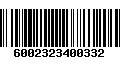 Código de Barras 6002323400332