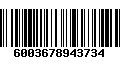 Código de Barras 6003678943734