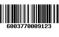 Código de Barras 6003770009123