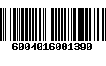 Código de Barras 6004016001390