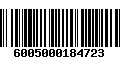 Código de Barras 6005000184723