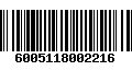 Código de Barras 6005118002216