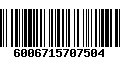 Código de Barras 6006715707504