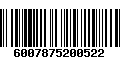 Código de Barras 6007875200522