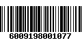 Código de Barras 6009198001077