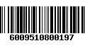 Código de Barras 6009510800197