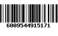 Código de Barras 6009544915171