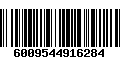 Código de Barras 6009544916284