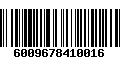 Código de Barras 6009678410016