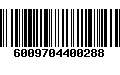 Código de Barras 6009704400288