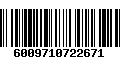 Código de Barras 6009710722671