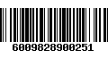 Código de Barras 6009828900251