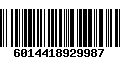 Código de Barras 6014418929987