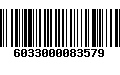 Código de Barras 6033000083579