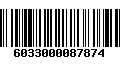 Código de Barras 6033000087874