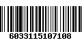 Código de Barras 6033115107108