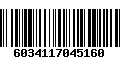 Código de Barras 6034117045160