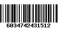 Código de Barras 6034742431512