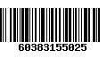 Código de Barras 60383155025