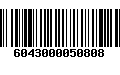 Código de Barras 6043000050808