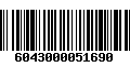 Código de Barras 6043000051690