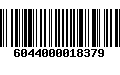 Código de Barras 6044000018379