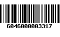 Código de Barras 6046000003317