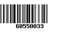 Código de Barras 60550033