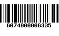 Código de Barras 6074000006335