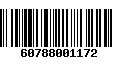 Código de Barras 60788001172