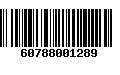 Código de Barras 60788001289