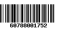 Código de Barras 60788001752