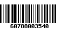 Código de Barras 60788003540