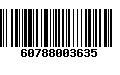 Código de Barras 60788003635