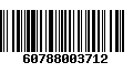 Código de Barras 60788003712