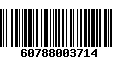 Código de Barras 60788003714