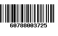 Código de Barras 60788003725