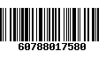 Código de Barras 60788017580