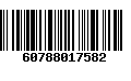 Código de Barras 60788017582