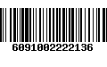 Código de Barras 6091002222136