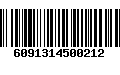 Código de Barras 6091314500212