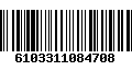 Código de Barras 6103311084708