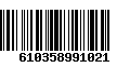 Código de Barras 610358991021