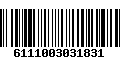 Código de Barras 6111003031831