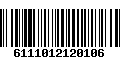 Código de Barras 6111012120106