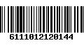 Código de Barras 6111012120144