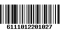 Código de Barras 6111012201027