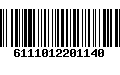 Código de Barras 6111012201140