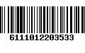 Código de Barras 6111012203533